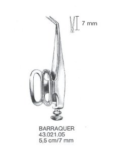 BARRAQUER Pinza Camera Anterior 55mm/7mm. Dimeda