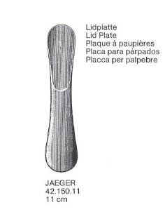 JAEGER Placa para parpados 11 cm. Dimeda