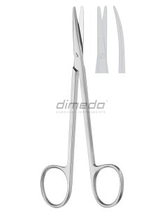 Tijeras Oftalmológicas para estrabismo curvas 11cm. Dimeda