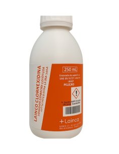 CLORHEXIDINA 2% Alcohólica Coloreada Tapón Rosca 250 ml....