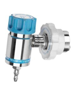 Caudalímetro con selector para baja presión, conexión DIN