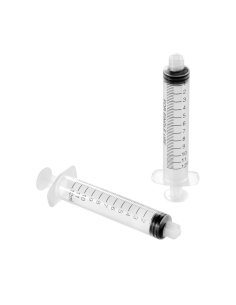 Jeringa 3 cuerpos 5 ml, LUER LOCK, Caja 100 unidades.
