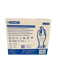 Guante Cirugía Estéril KLMED Talla 7,5 Látex sin Polvo,...