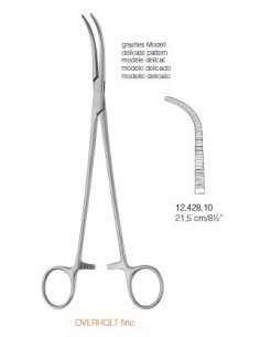 Pinza fina OVERHOLT-GEISSENDOERFER 21,5cm., fig. 0