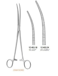 Pinza Arterial CLAMP CRAFOORD Curva. Dimeda