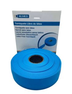 Compresor Extracción ( Goma ) Azul, Rollo de 25 unidades.