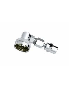 Conector acodado AFNOR/SEO salida contratuerca manguera