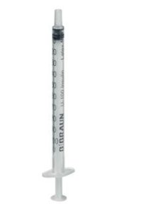 Jeringa OMNIFIX Insulina 1 ml. Sin Aguja y SIN ESPACIO...