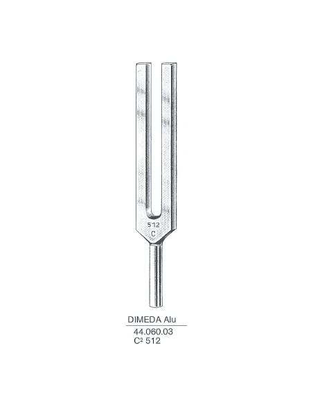 Diapasón Aluminio C 512 hz. Dimeda