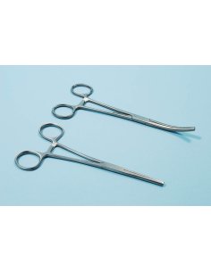 Pinza HEMOSTÁTICA KOCHER 14 cm. CURVA Con Diente.