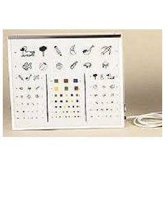 Optotipo 450x380x110 INFANTIL Esmaltado.