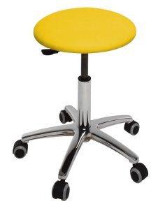 Taburete CIRCULAR base cromada Mod. S-4610