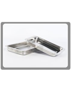 Bandeja Instrumental 240 x 170 x 50 mm., Acero Inoxidable.