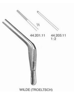 Pinza Oido TROELSTCH (WILDE) 11 cm. Acodada