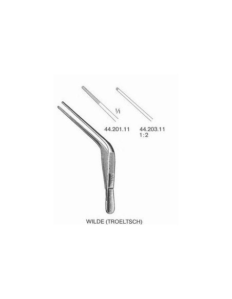 Pinza Oido TROELSTCH (WILDE) 11 cm. Acodada