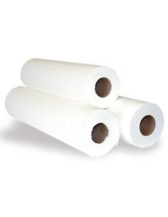 Rollo Papel Camilla Simple Capa Blanco Gofrado | Caja 6...
