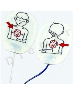 Pack Electrodos Desfibrilador Paramedic CU-ER1, Pediátrico.