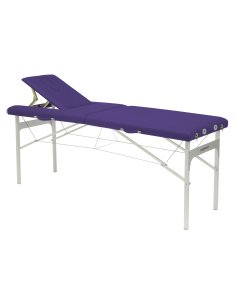Camilla PLEGABLE Patas Aluminio Altura Fija 62x182 cm.