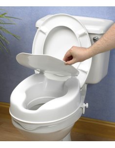 Asiento elevador W.C. de 10cm. con tapa