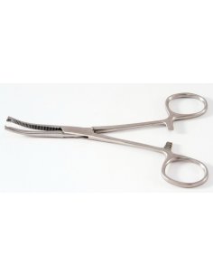 Pinza KOCHER Curva con diente 14 cm.