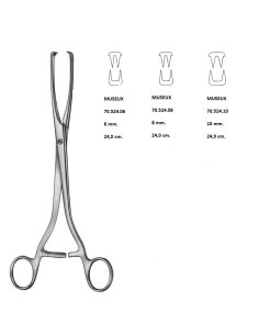 Pinza P/Coger Cuello Utero MUSEUX 24 cm., Recta Boca 06...