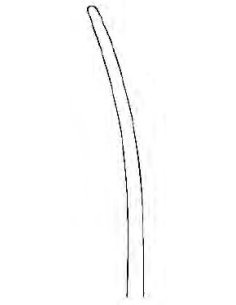Pinza cuello utero Bozeman CURVA 25 cm. Lisa. 2