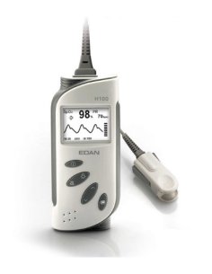 Pulsioxímetro de dedo portatil EDAN con sensor adulto H100B