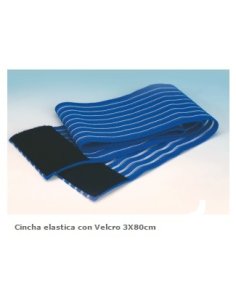 Cincha elástica con velcro 3x80cm.