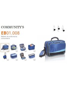 Maletín de enfermería COMMUNITY´S, Modelo EB01.008 Azul...