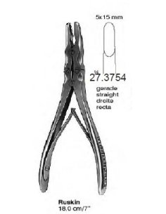Pinza Gubia RUSKIN 18 cm Curva 1/4.