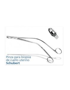 SCHUBERT Pinza para Biopsia de cuello Curva 26 cm.