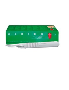 Bisturí Esteril Con mango nº 10 Caja 10 unidades