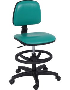 Silla (taburete) Asiento cuadrado con respaldo, base de...