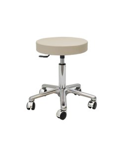 Taburete con asiento tapizado giratorio Base de aluminio...