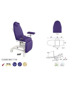 Camilla eléctrica-Sillón Estética con brazos elevables, 3... 2