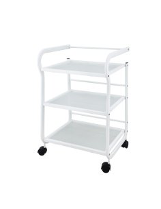 Carrito metálico tres estantes para estética