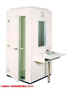 Cabina Audiométrica CI-40 Medidas 1,1x1,1x2,5 mts.