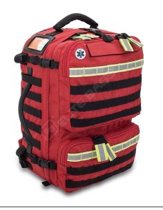 Mochila sanitaria de rescate PARAMED'S, Roja.