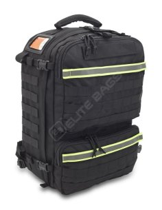 Mochila sanitaria de rescate PARAMED'S, Negra.
