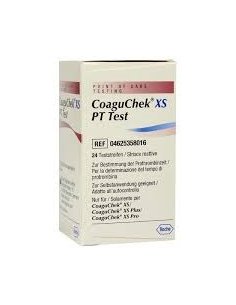 Tiras REACTIVAS coaguchek XS, Caja 24 unidades.