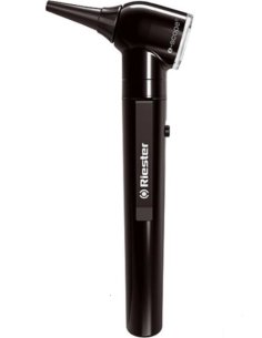 Otoscopio RIESTER E-SCOPE F.O. LED 3.7v negro en estuche
