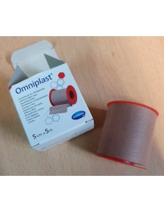 Esparadrapo Tela OMNIPLAST 5 cm.x 5 metros Carne 1 unidad 2