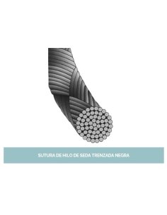 Seda Trenzada HEBRA 1 metro 2/0 Sin Aguja Caja 12 unidades.
