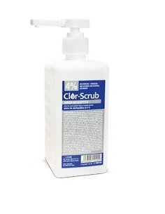 CLOR Scrub Jabón 500 cc., Clorhexidina Digluconato 4%
