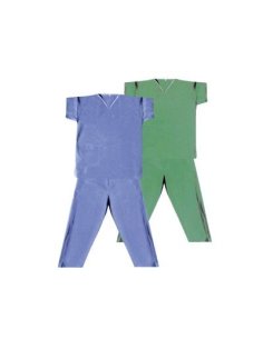 Pijama Quirúrgico SMS Talla M Desechables, Caja 50 unidades.