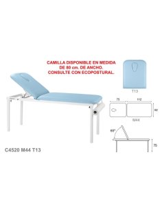 Camilla Fija Metálica 2 cuerpos, Medidas 62 x 188 cm....