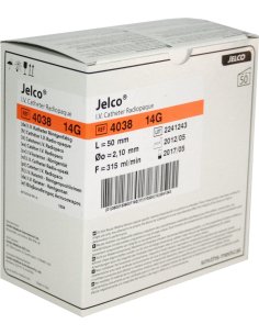 Catéter Safe Touch SIN aletas, 14G 2,1 Ø x50 mm. Long.,...