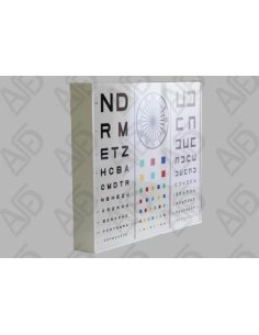 OPTOTIPO RETROILUMINADO para 5 Metros. 2
