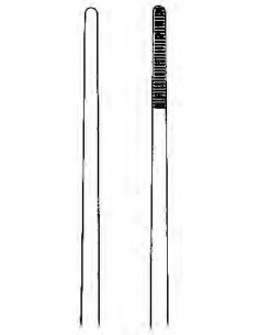Pinza cuello utero Bozeman RECTA 25 cm. con boca lisa. 2