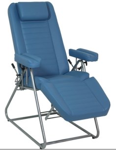 Sillón para extracciones de sangre con respaldo y piecero...